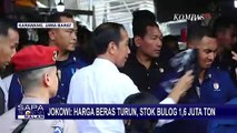 Usai Blusukan di Pasar Baru Karawang, Jokowi Klaim Harga Beras Alami Penurunan