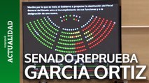 El Senado reprueba a García Ortiz con mayoría absoluta del PP y abstención de socios del Gobierno