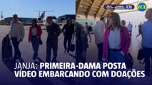 Janja posta vídeo embarcando junto a toneladas de doações para o RS