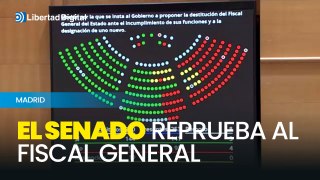 El Senado reprueba al fiscal general gracias a la mayoría absoluta del PP