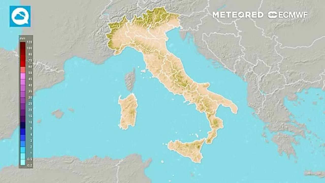 Mappa delle precipitazioni