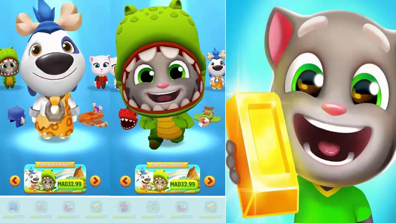 Talking Tom Gold Run New Update 2024 Dinosaur World Event Dino Tom and Stone Age Hank