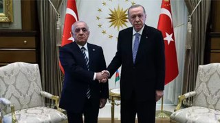 Cumhurbaşkanı Erdoğan, Azerbaycan Başbakanı Ali Asadov'u Cumhurbaşkanlığı Külliyesi'nde kabul etti
