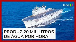 Marinha envia maior navio de guerra da América do Sul para o Rio Grande do Sul