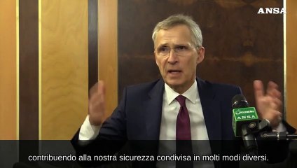 Stoltenberg: "L'Italia e' un alleato chiave, l'ho sottolineato a Meloni"