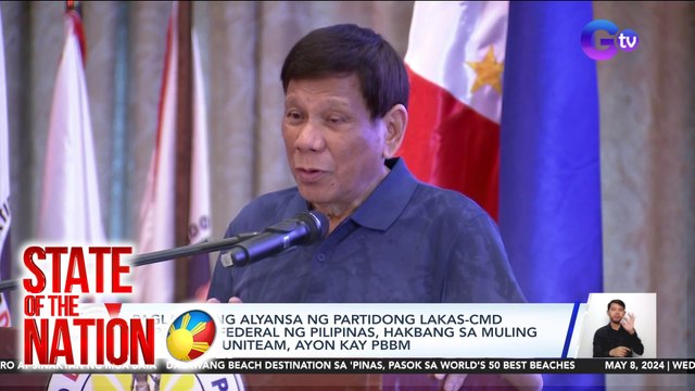 Paglagda ng alyansa ng partidong Lakas-CMD at partido Federal ng Pilipinas, hakbang sa muling pagbuo ng UniTeam, ayon kay PBBM | SONA