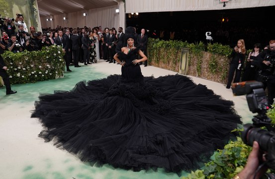 Cardi B had an alternate green dress for the Met Gala