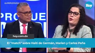 El match sobre Haití de Germán, Marien y Carlos Peña