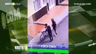 Qué pasó ahí Extraño robo de una bicicleta a una ciclista en La Ceja