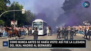 Como nunca antes se había visto: así fue la llegada del Real Madrid al Bernabéu