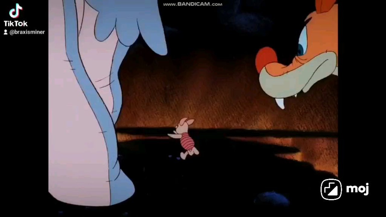 the bendy heffalumps and woozles from piglet's nightmare 