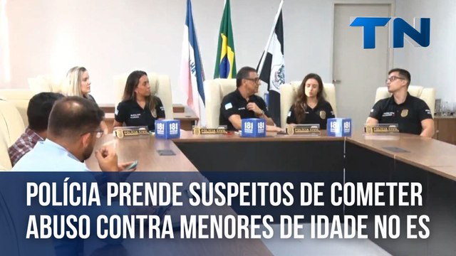 Polícia prende dois suspeitos de cometer abuso contra menores de idade no ES