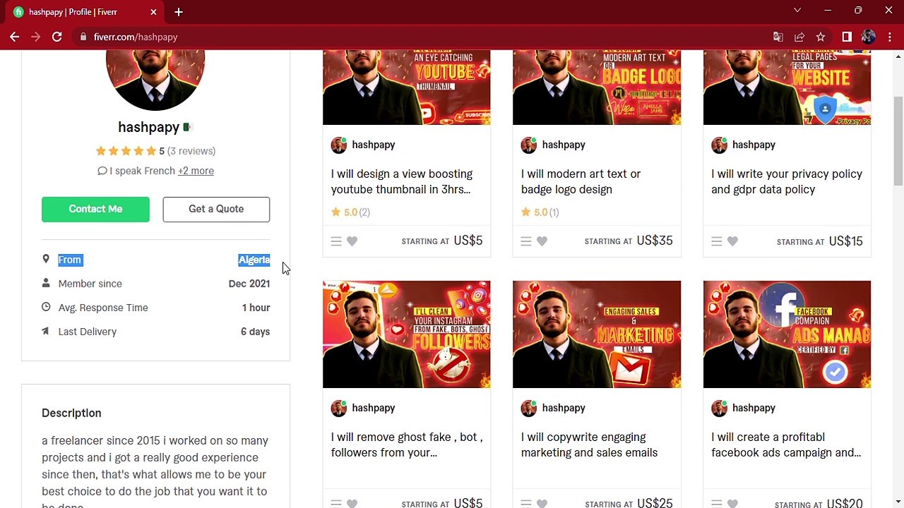 4. 3. Your fiverr profile overview