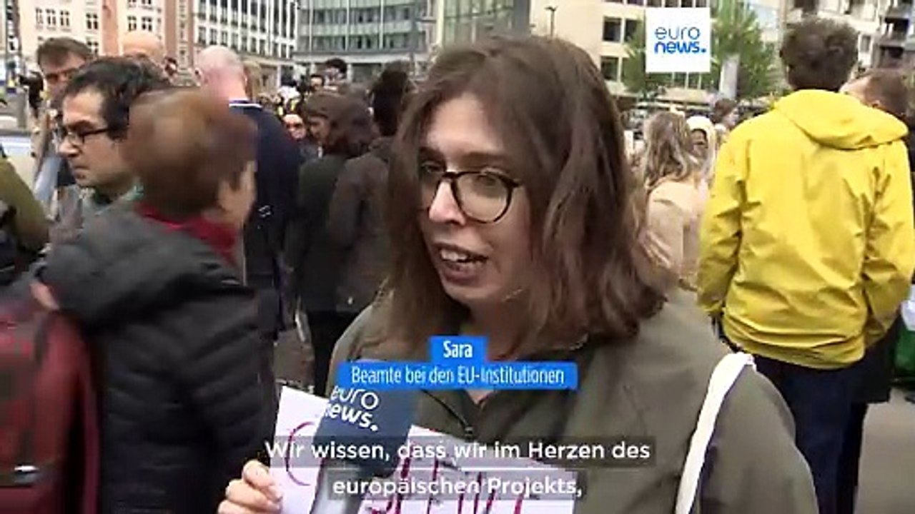 'Tod der europäischen Werte': EU-Mitarbeiter fordern Frieden in Gaza