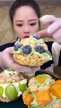 #33 Desserts mukbang/ASMR || Cream puffs