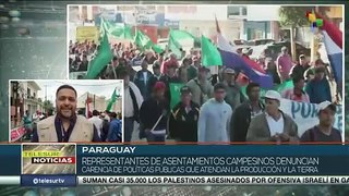 Federación Nacional Campesina se moviliza en Paraguay