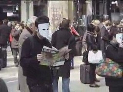 Manif lycée fragonard masque blanc