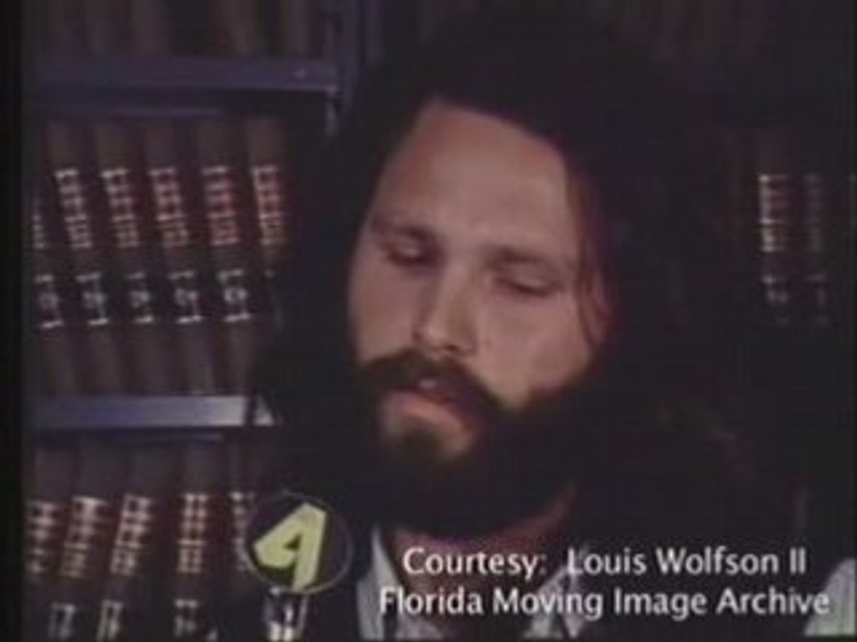 Jim Morrison of the Doors Miami Trial news reel