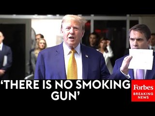 BREAKING NEWS: Trump Reads Reports He Says Shows NYC Hush Money Trial Is Unfair, Slams Gag Order