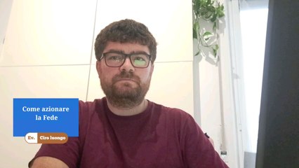 Come azionare la fede.   https://www.youtube.com/live/vEs5qs4UgZM?feature=shared