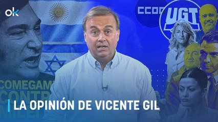 Vicente Gil: "UGT y CCOO se manifiestan en Madrid... ¡contra Milei! ¿Se puede tener más cara?"