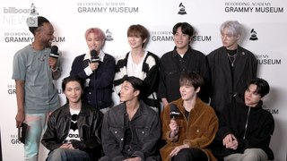 ATEEZ Talks Being A Part of Grammy Museum K-Pop Exhibit, Working On 'Golden Hour: Part 1' & More | Billboard News