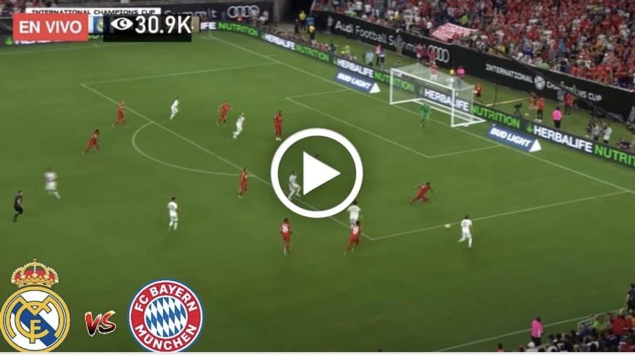 Diffusion en direct du match Real Madrid contre Bayern Munich