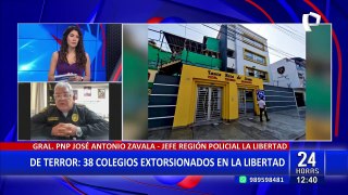 Jefe policial de La Libertad asegura que menores de edad estarían detrás de atentados en colegios de Trujillo