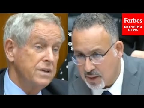 SHOCK MOMENT: Anti-Israel Protesters Interrupt Joe Wilson Questioning Cardona About Antisemitism