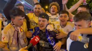 La locura de la afición en el Bernabéu al pasar a la final de la Champions