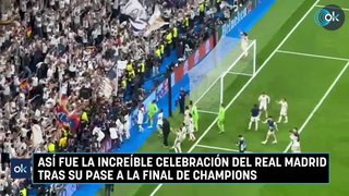 Así fue la increíble celebración del Real Madrid tras su pase a la final de Champions