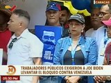 Caracas | Clase obrera trabajadora exige el cese al bloqueo de los EE.UU. contra Venezuela