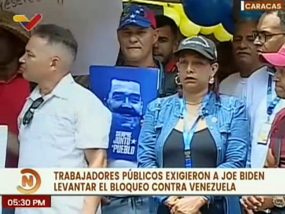 Caracas | Clase obrera trabajadora exige el cese al bloqueo de los EE.UU. contra Venezuela