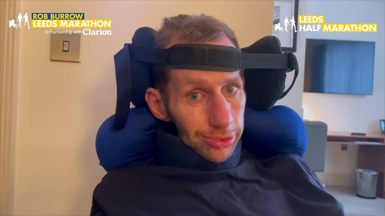 Rob Burrow CBE shares video message ahead of the 2024 Rob Burrow Leeds Marathon.