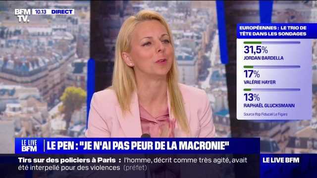 Edwige Diaz (députée Rassemblement national de la Gironde) sur les Européennes: Si nous arrivons en tête de ces élections, nous demanderons à Emmanuel Macron de dissoudre l'Assemblée nationale
