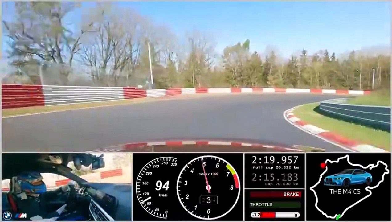 VÍDEO: Súbete en el nuevo BMW M4 CS 2024 y disfruta del circuito de Nürburgring