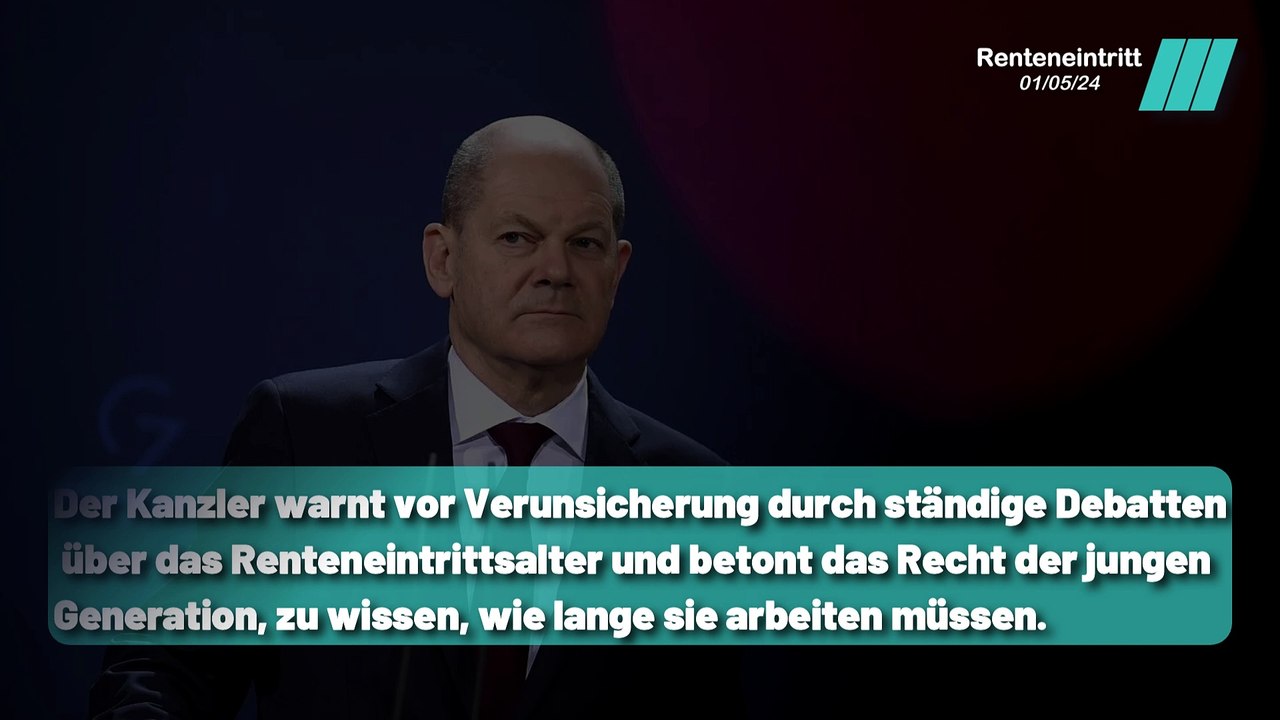 Arbeit ist mehr als Geld: Scholz betont soziale Aspekte