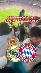 La celebración del Bernabéu