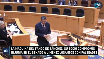 La máquina del fango de Sánchez: su socio Compromís injuria en el Senado a Jiménez Losantos con falseades