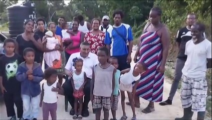 CARIB ROAD SQUATTERS WANT LIGHTS & WATER