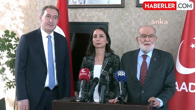 DEM Parti Eş Genel Başkanları Saadet Partisi'ni ziyaret etti