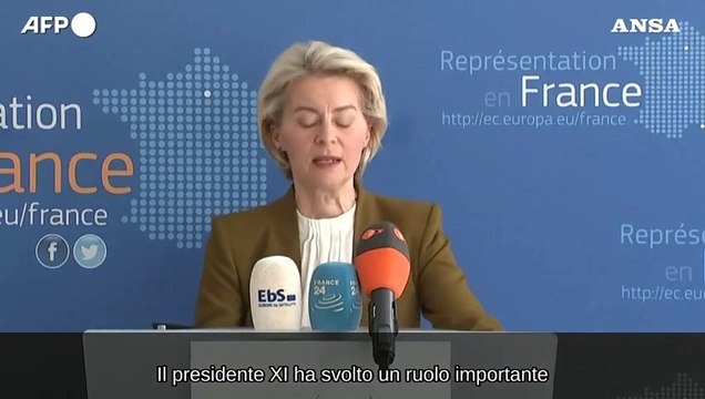 Ucraina, von der Leyen: Pechino intervenga sulle minacce nucleari russe