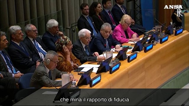 Mattarella: Basta con visioni ottocentesche e pulsioni di potenza