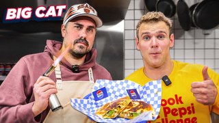Big Cat Causes CHAOS While Making Buffalo Chicken Crunchwrap | What's For Lunch Presented by Pepsi
