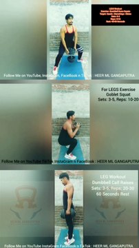 3 Best LEG Workout #heermlgangaputra #naturalbodybuilding
