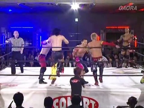 19th April 2012 MAD BLANKEY (Akira Tozawa, BxB Hulk & Cyber Kong) vs. WORLD-1 International (Masato Yoshino & Ricochet) & Eita Kobayashi