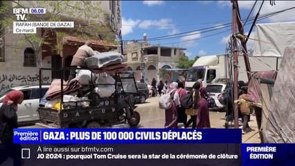 Gaza: plus de 100.000 civils de l'est de Rafah à nouveau déplacés