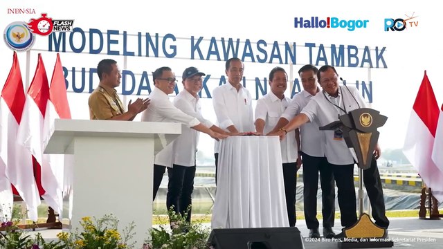 Presiden Jokowi Resmikan Tambak Ikan Nila Salin di Karawang dan Ikuti Panen Perdana
