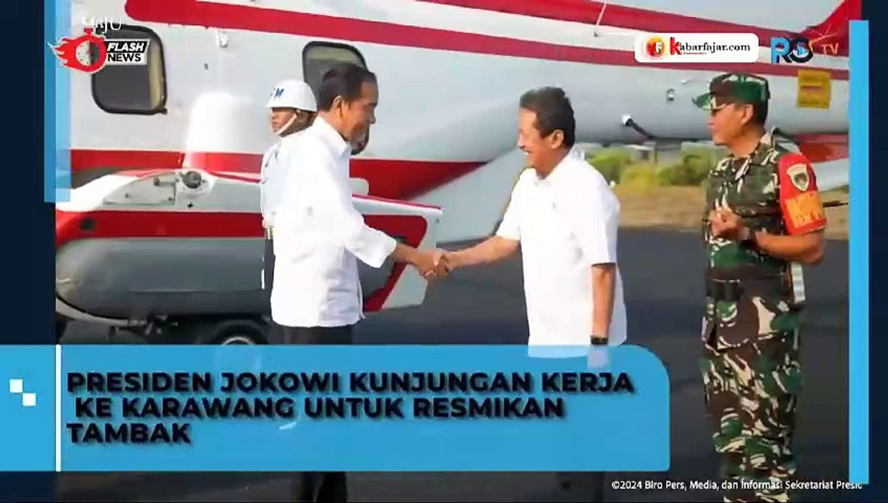 Presiden Jokowi Resmikan Modeling Kawasan Tambak Ikan Nila Salin di BLUPPB Kabupaten Karawang