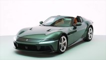 The all-new Ferrari 12Cilindri Spider Design in Verde Toscana